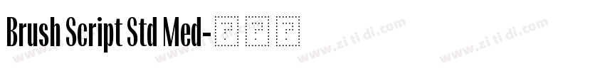 Brush Script Std Med字体转换 Brush Script Std Med字体转换